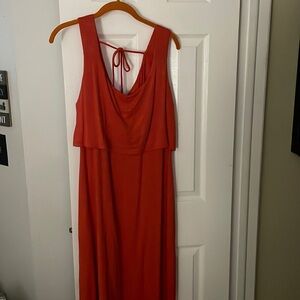 NWT Cabi casual dress, coral, size L 96% rayon/4% spandex